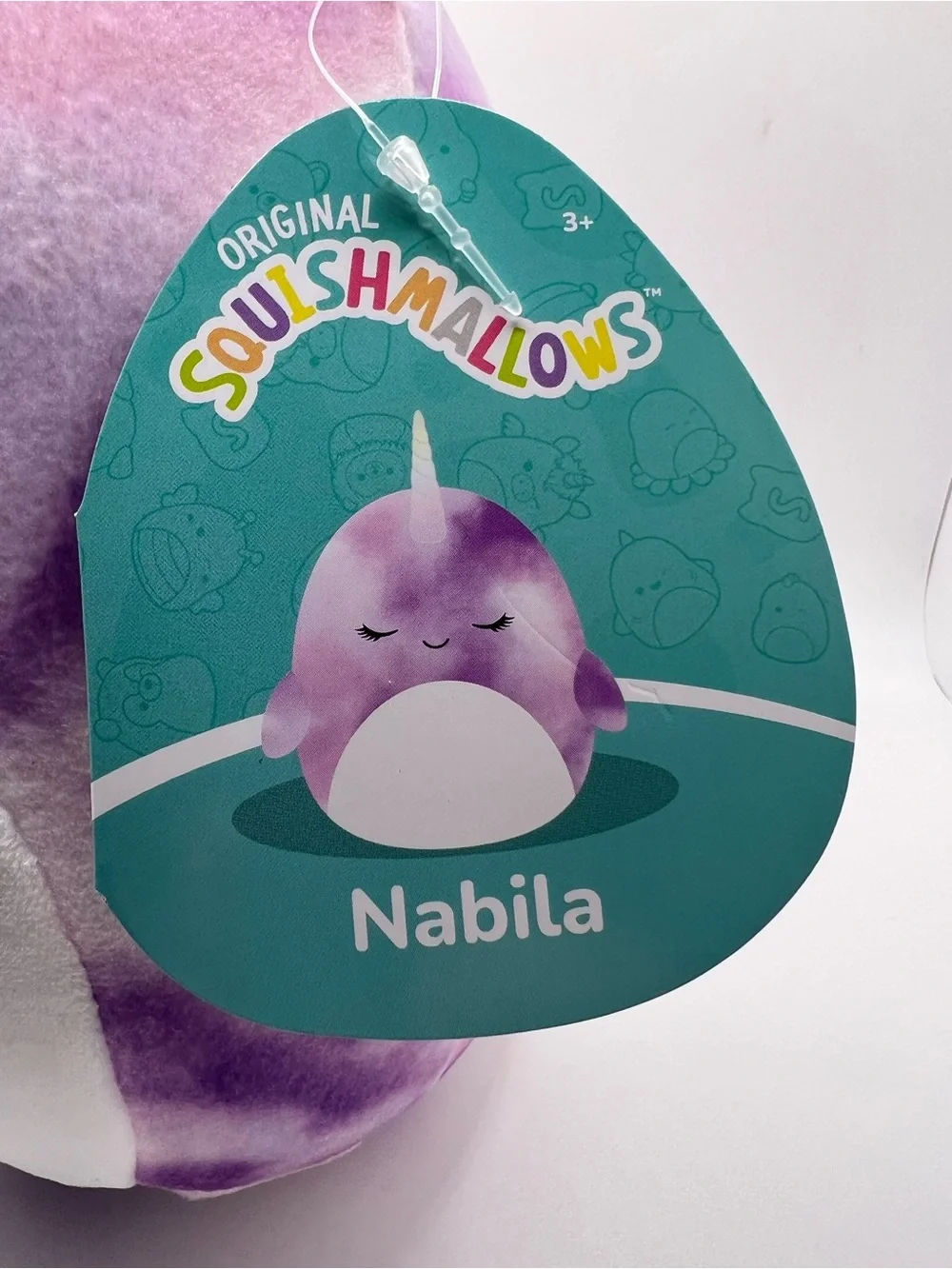 Squishmallow Kellytoy New 5” Nabila Purple Narwhal NWT